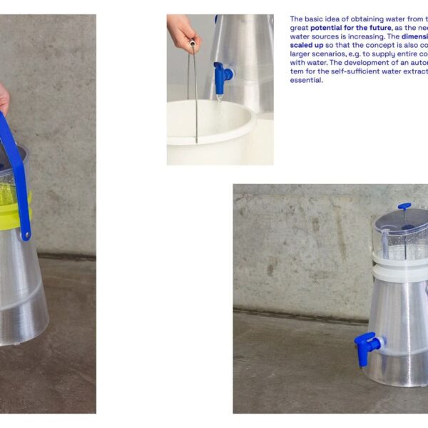“Agua del aire”: un dispositivo portátil impreso en 3D promete agua potable para una familia cada día