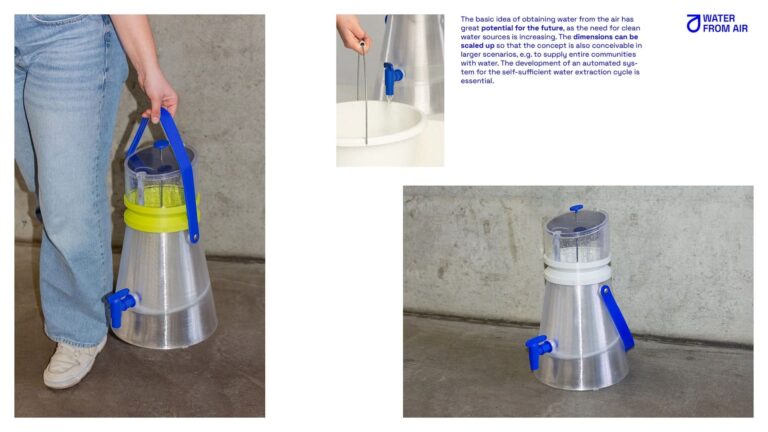 “Agua del aire”: un dispositivo portátil impreso en 3D promete agua potable para una familia cada día