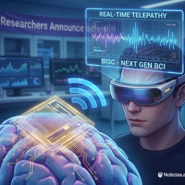Telepatía (casi) real: el chip cerebral que hace streaming de tu cerebro en tiempo real