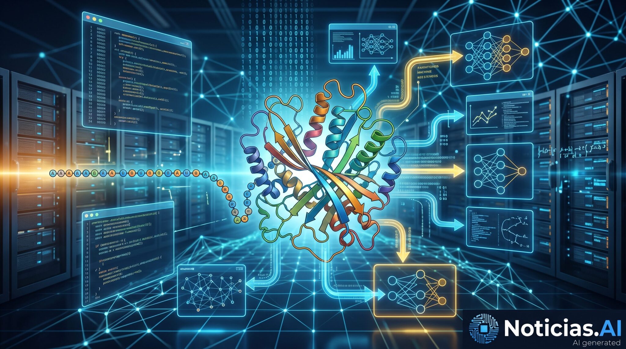 AlphaFold explicado para curiosos: la IA que aprendió a imaginar proteínas en 3D