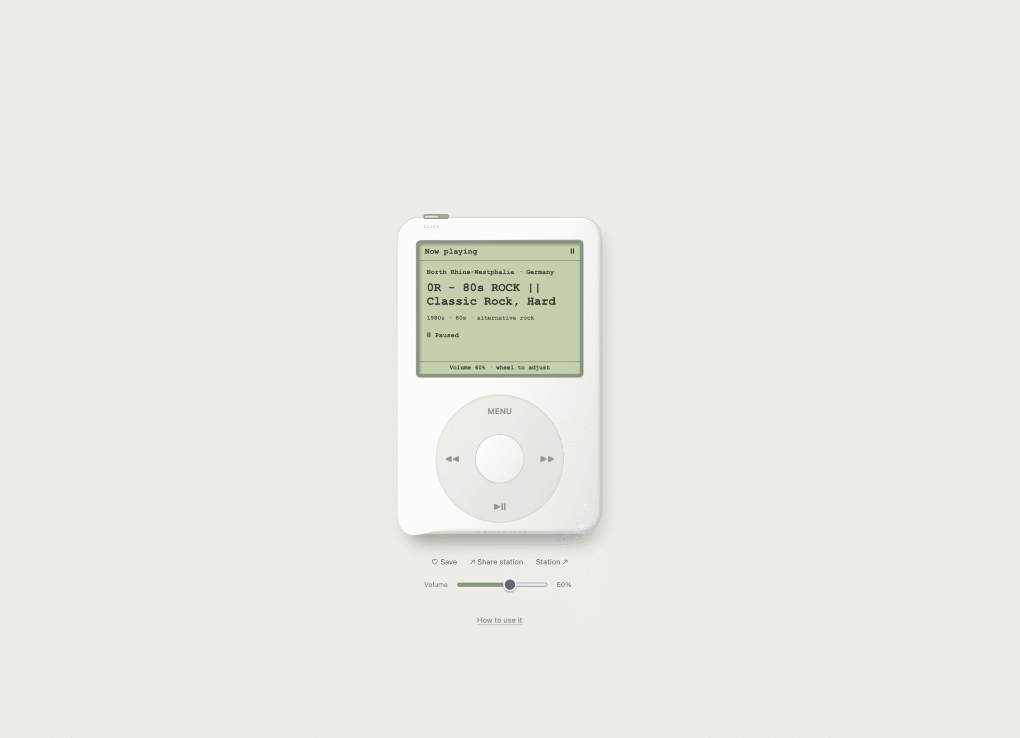 World Radio revive el iPod para escuchar miles de emisoras con GPT-6 Astra