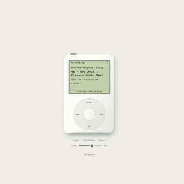 World Radio revive el iPod para escuchar miles de emisoras con GPT-6 Astra